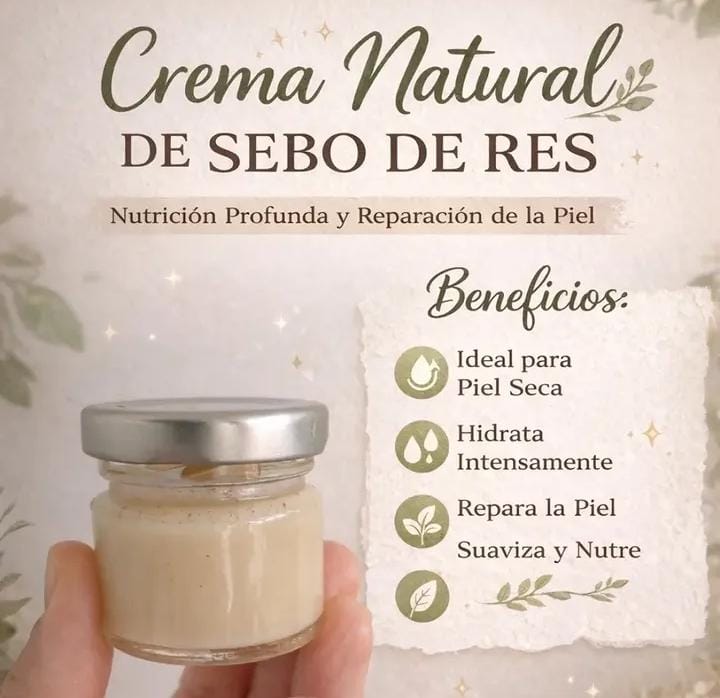 CREMA HIDRATANTE DE CEBO DE RES 100% EFECTIVO