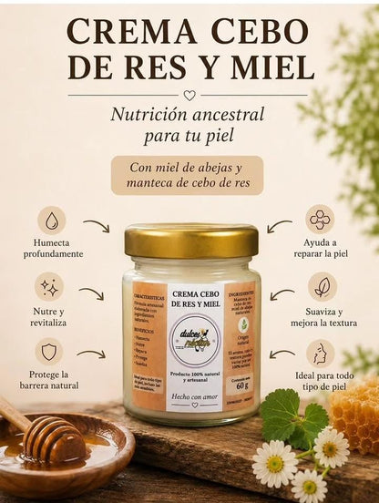 CREMA HIDRATANTE DE CEBO DE RES 100% EFECTIVO