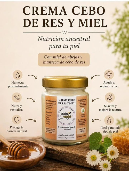 CREMA HIDRATANTE DE CEBO DE RES 100% EFECTIVO