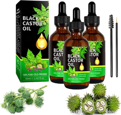Castor Oil Premium-Nutre, fortalece y revitaliza tu cabello desde la raíz 100% Efectivo